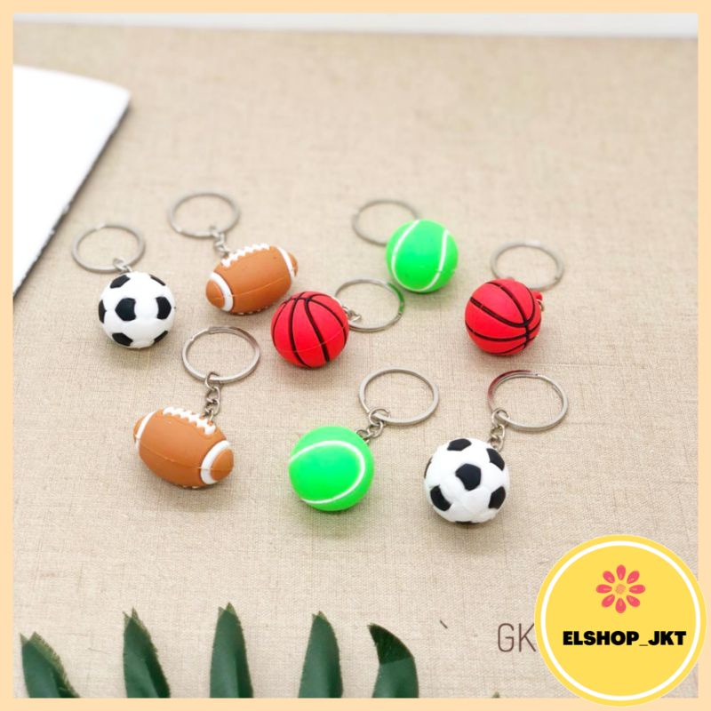 (COD) GANTUNGAN KUNCI BOLA/SOUVENIR ULTAH/GK.BOLA BASKET