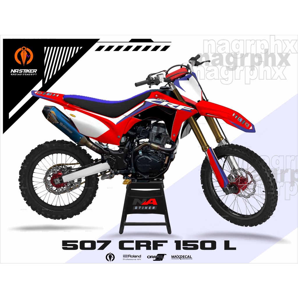 DECAL CRF MERAH BIRU FULBODY SIMPLE CRF-507