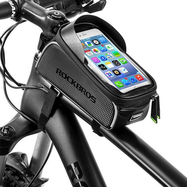 ➱ Rockbros Tas Sepeda Waterproof untuk 6 - 6.7 inch Smartphone - 017-1 ✴