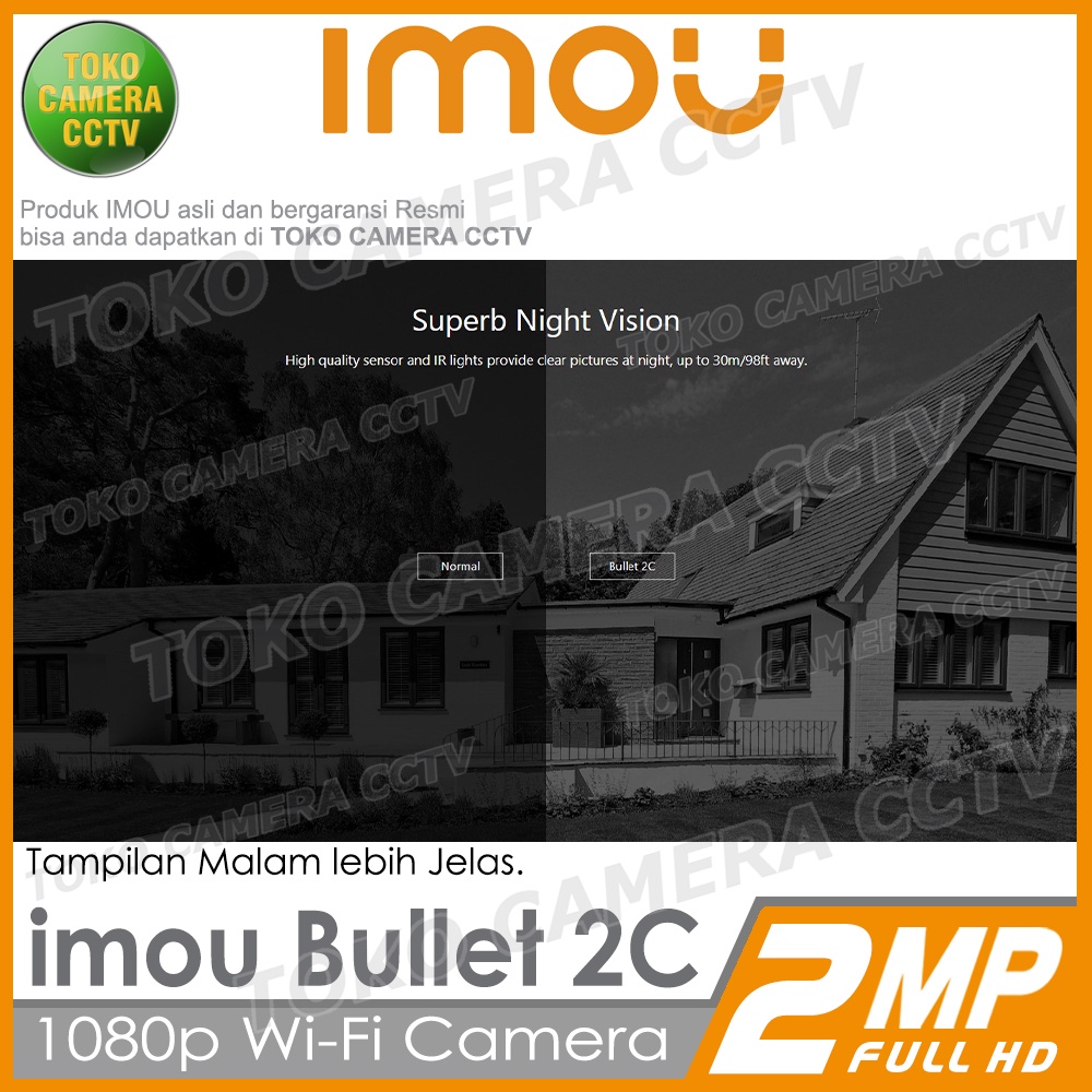 IMOU BULLET 2C 2MP CCTV WIFI KAMERA IP CAMERA WIRELESS OUTDOOR