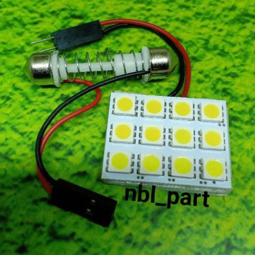Lampu plafon mobil 12 LED 12volt