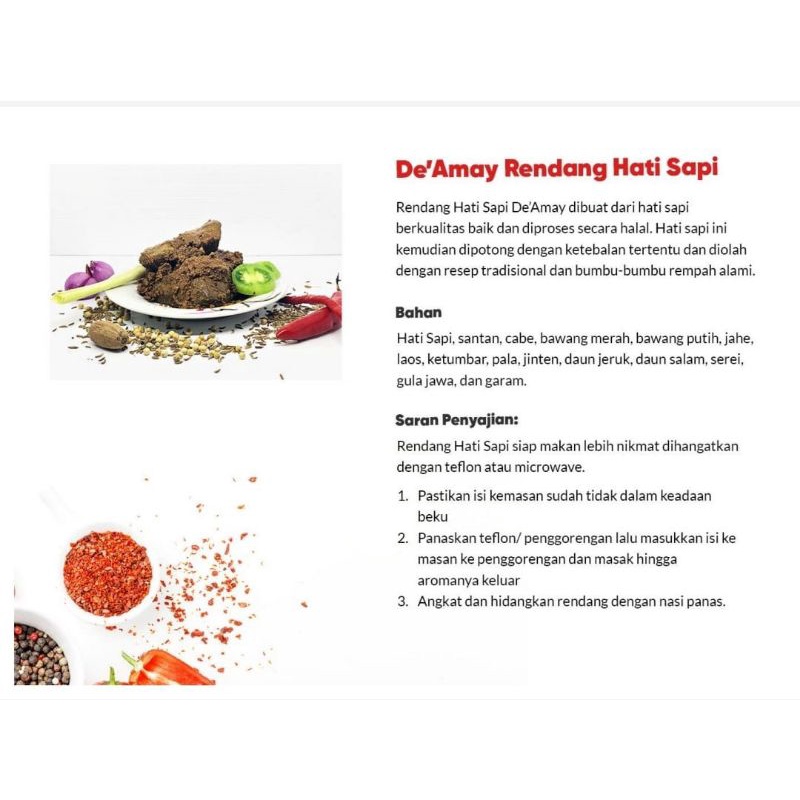 

RENDANG HATI SAPI 250gr