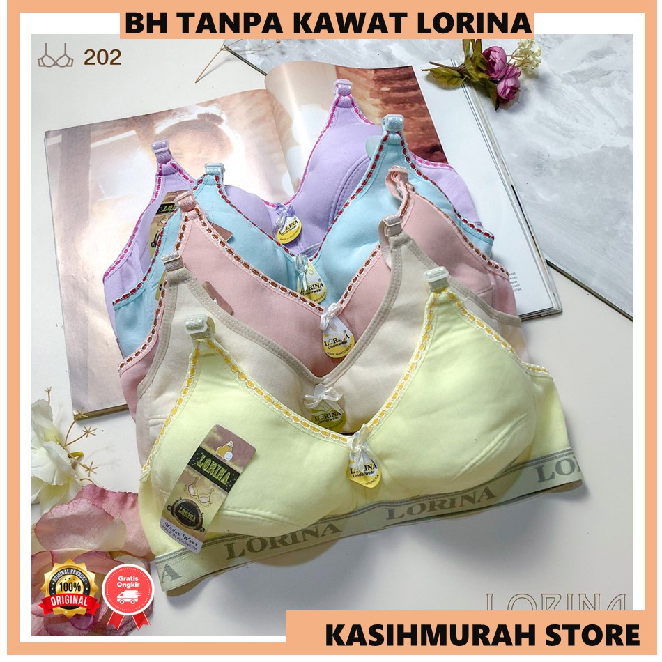 Bra Bh Tanpa Kawat Sports Bra Tanpa Busa BH LORINA Non Busa Non Kawat Murah