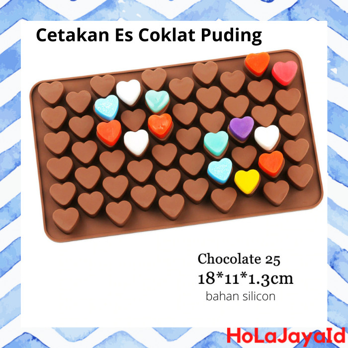 Cetakan Coklat Es Batu Puding Silicone Model Love - besar