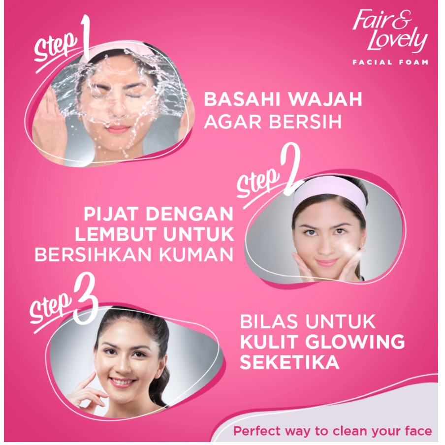 ★ BB ★ Fair &amp; Lovely Facial Wash Multivitamin 50gr - 100gr - Sabun Cuci Muka Wanita - Glow &amp; Lovely - Glow and Lovely