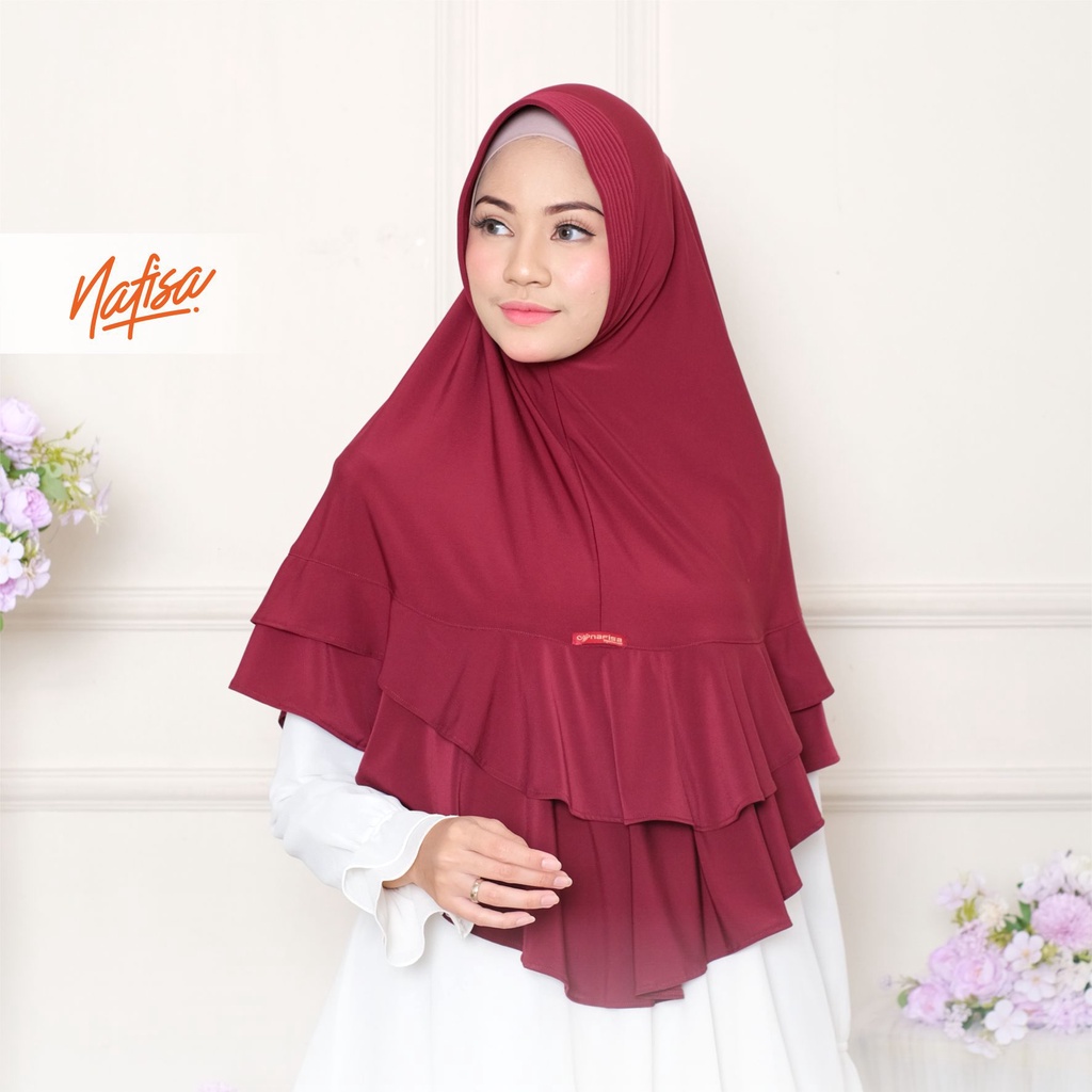 Hijab Instan Bergo Syari Promo Nafisa ANITA | Jilbab Instan Jumbo Bergo Kerudung Instan Pad Kecil