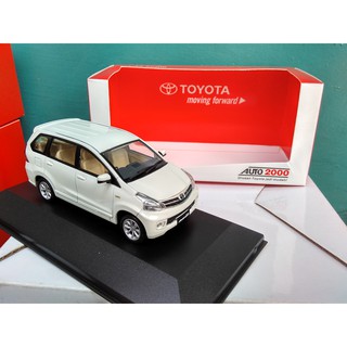 Diecast Toyota  Avanza  G putih Miniatur mobil keluarga 