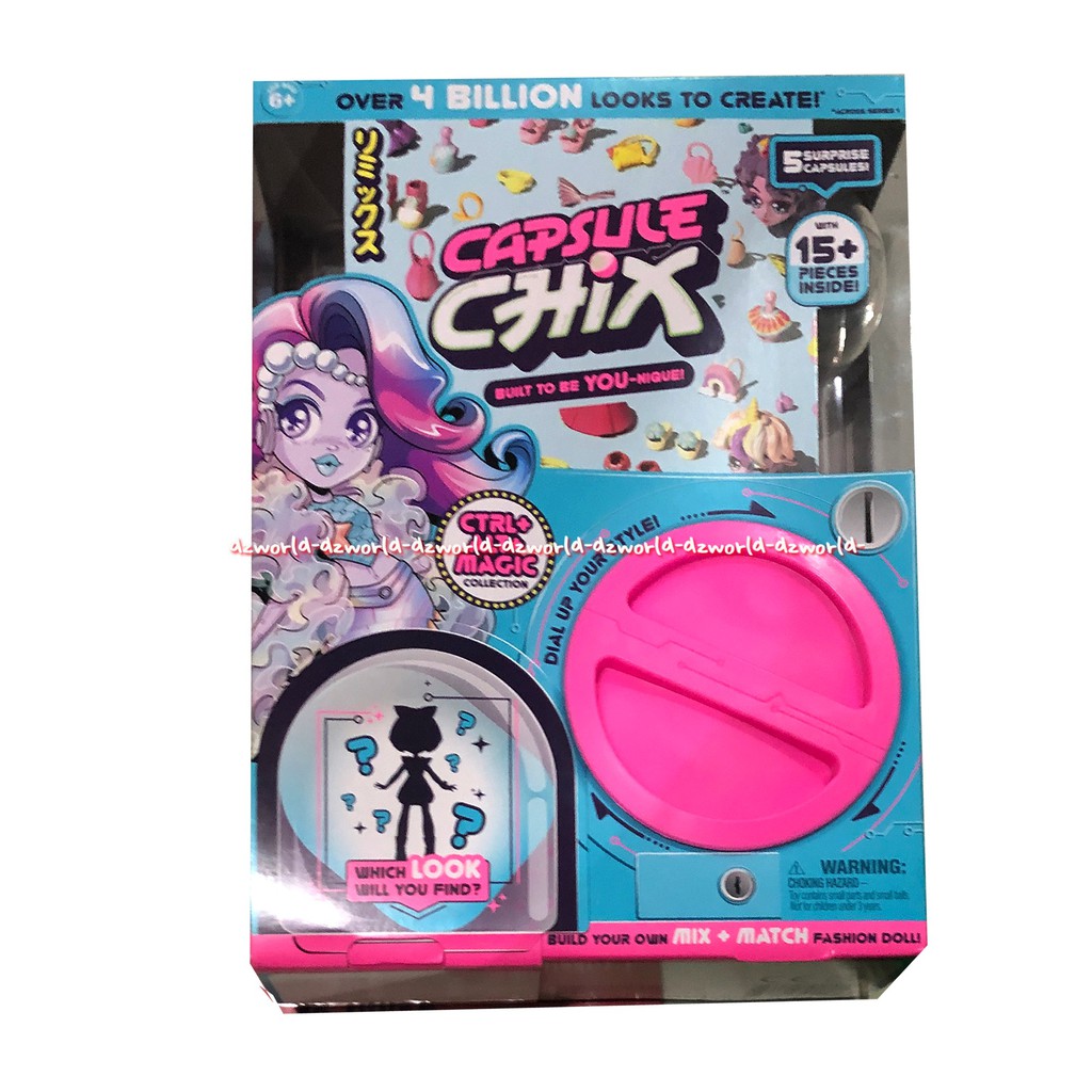 Capsul Chix MIx Match Claw Machine Mainan Mesin Putar Pink