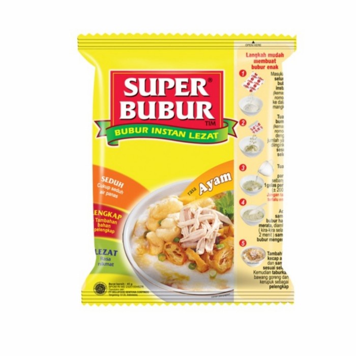 

sa2011aa Super Bubur Ayam 45 Gram 45Gram Xa20X1