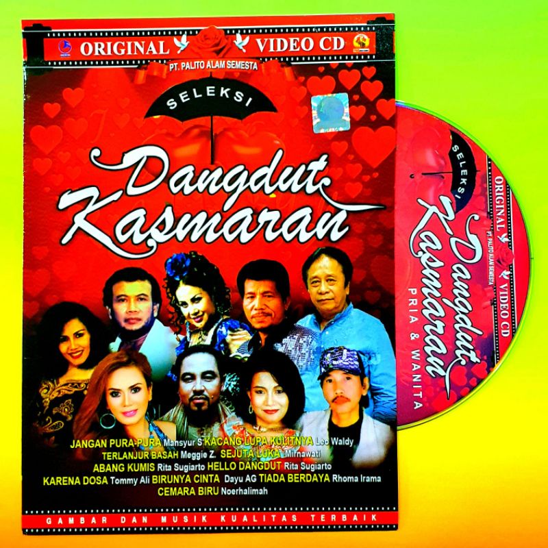KASET VIDEO DISC KARAOKE MUSIK LAGU DANGDUT KASMARAN FULL ALBUM ROMANTIS LAWAS - KASET VIDEO DANGDUT