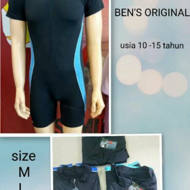 BAJU RENANG ANAK  SD / ABG 10 - 15 TAHUN BEN'S ORIGINAL