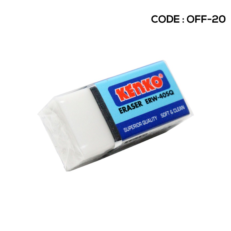 Penghapus Pensil Kenko Putih Eraser (Off-20)