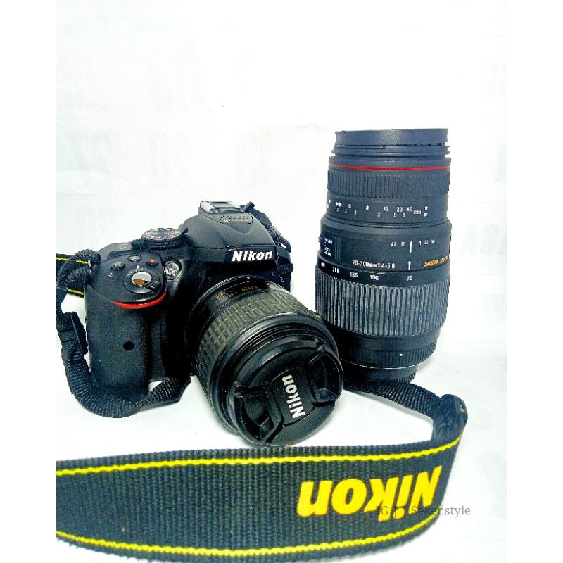Nikon d5300 fulset dan lensa tele sigma harga nego