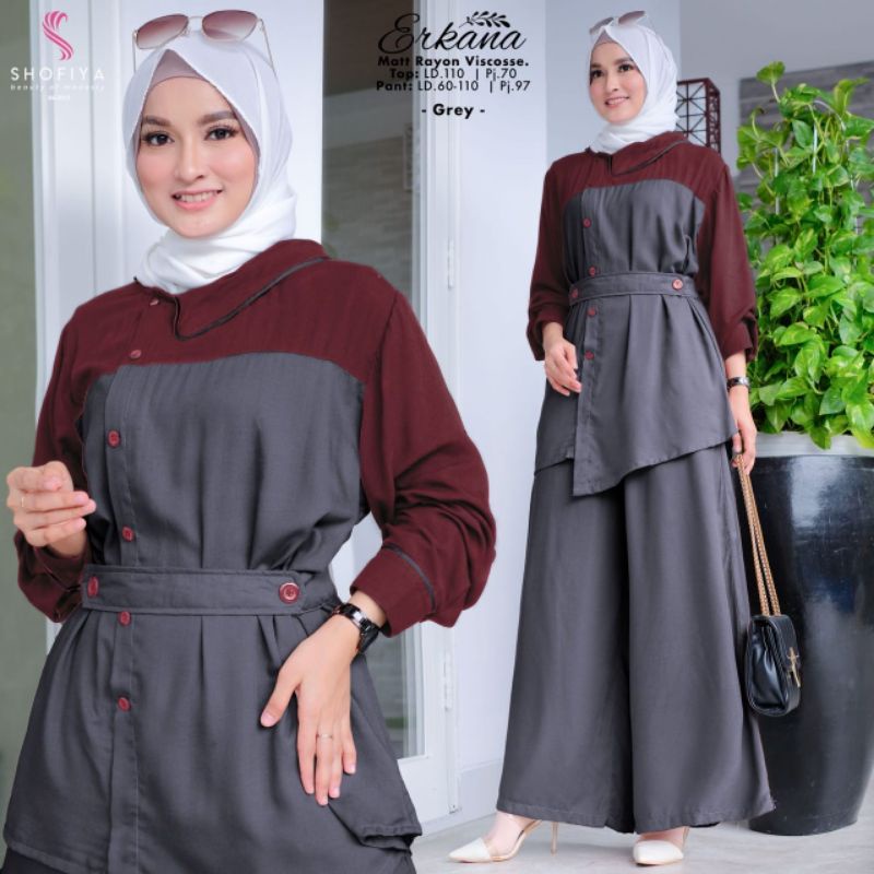 ERKANA ORIGINAL SHOFIYA / SET MUSLIM DEWASA TERBARU [READY]