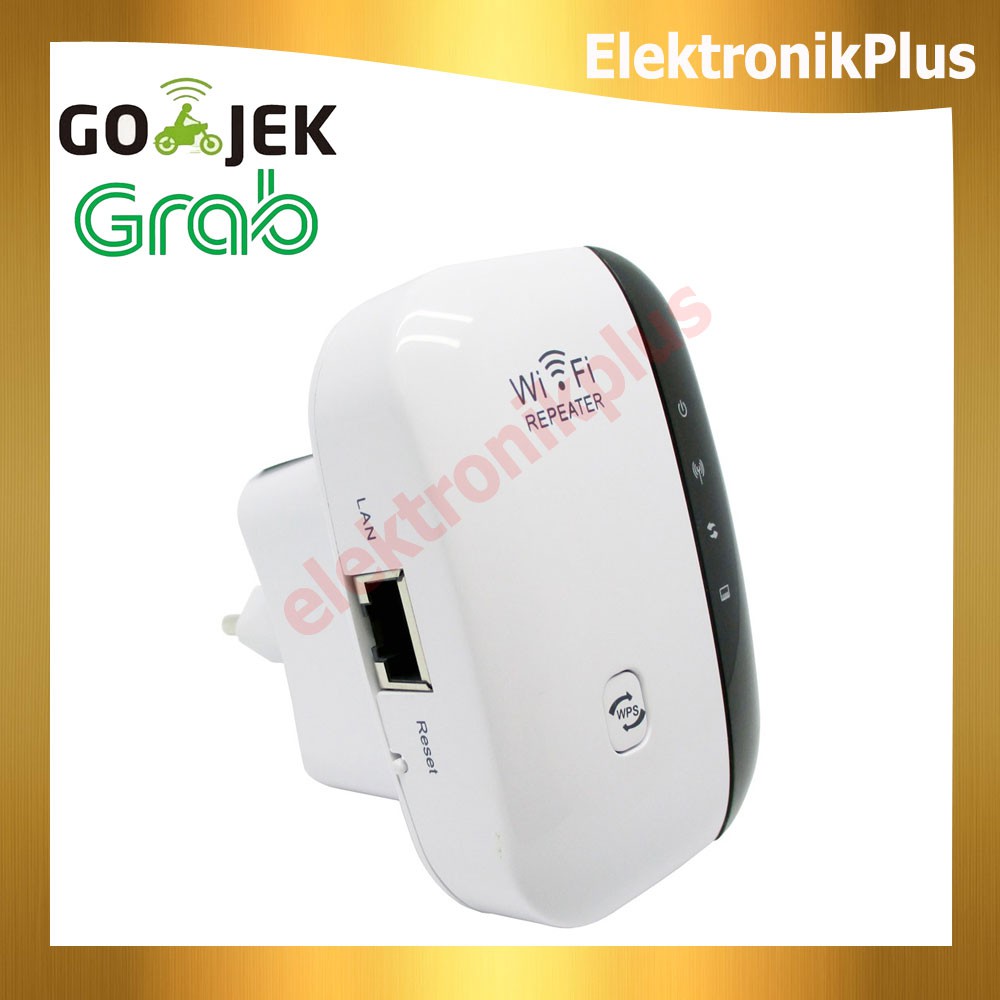 Penguat Signal Internet Rumah dan Kantor Wireless Wifi Repeater Up To 300 Mbps Ori Taffware