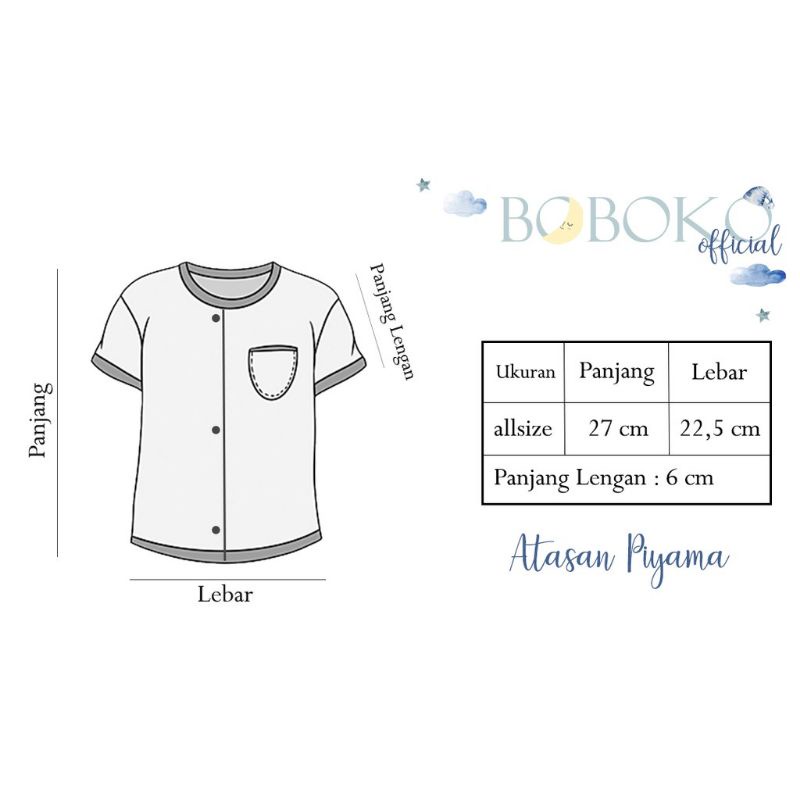 Baju Bayi Pendek Boboko Newborn Warna Pastel isi 6 Pcs 0-6 bulan