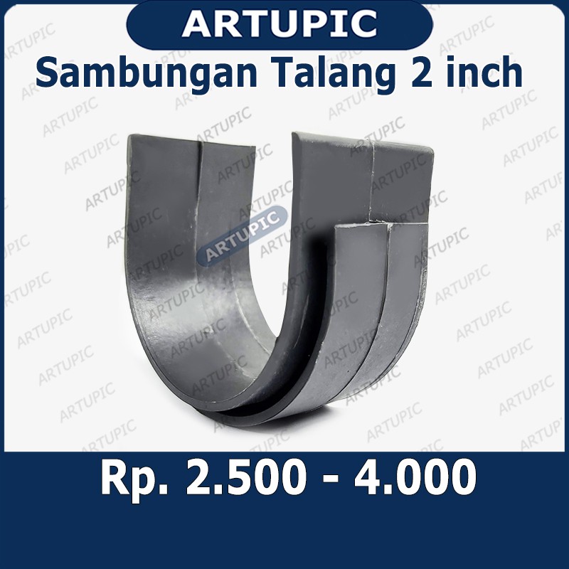 Sambungan Talang 2&quot; inch Setengah Lingkaran Talang Air 2 inch Bulat Letter U Sock