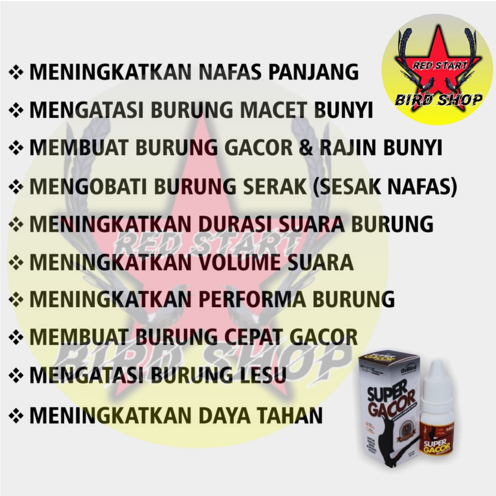 SUPER GACOR ORBIRD PENAMBAH POWER VITAMIN OBAT BURUNG MURAI KACER PLECI MACET BUNYI LESU