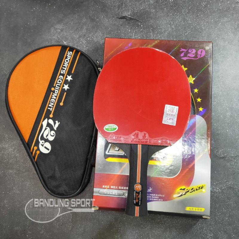 Bat Pingpong 729 2 Star/ Table Tennis Bat Dengan Cover / Tenis Meja