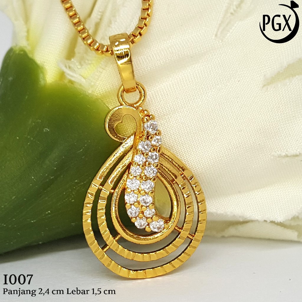 PGX Liontin Kalung Xuping Wanita Aksesoris Fashion Perhiasan Lapis Emas  - I007