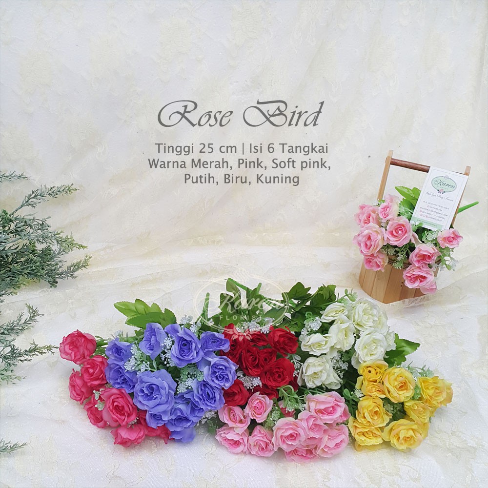 Rose Bird Bunga  grosir  artifisial murah flower 