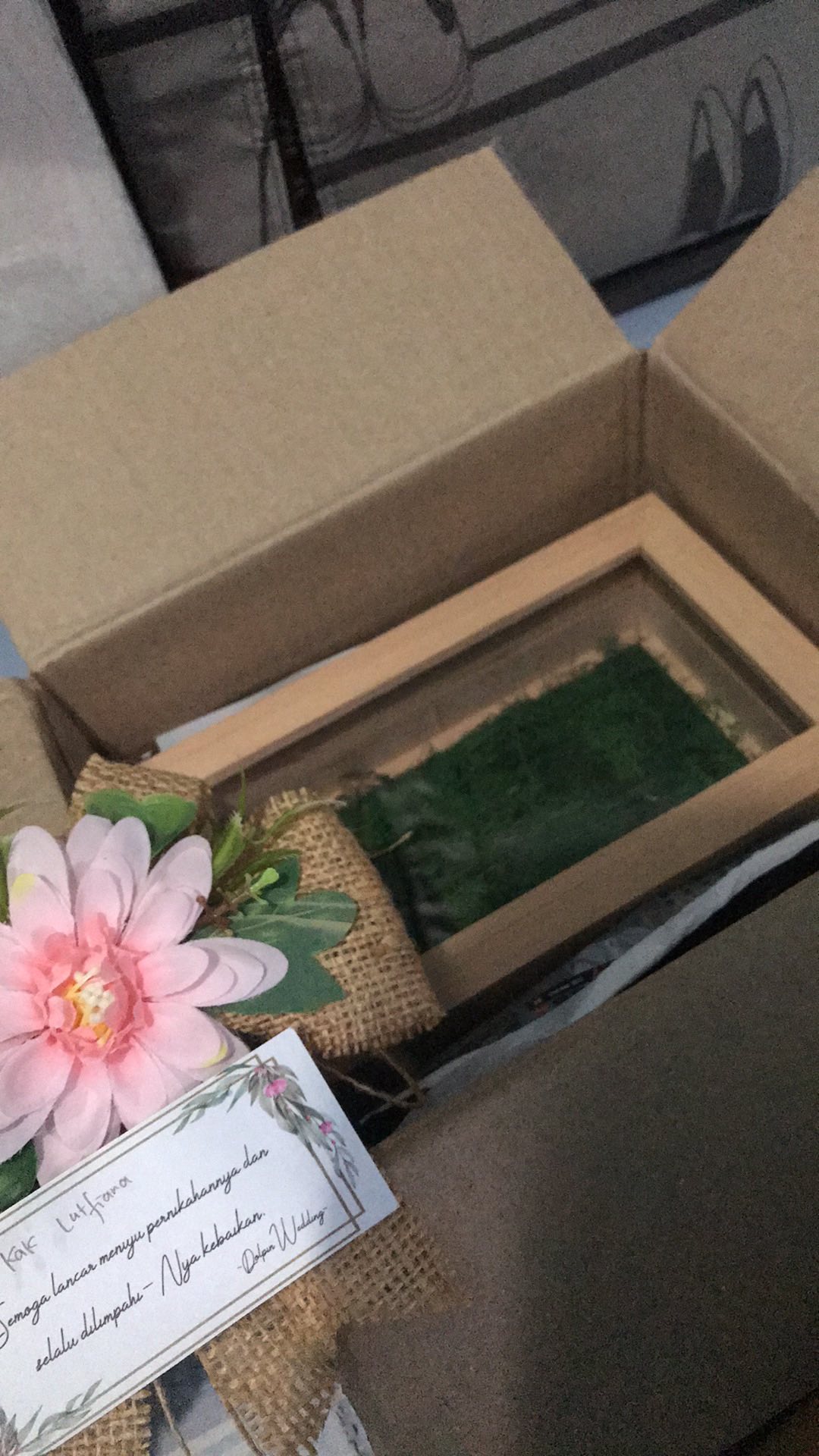 Kotak Uang Kayu Window Akrilik Untuk Seserahan/ Lamaran Kuk W