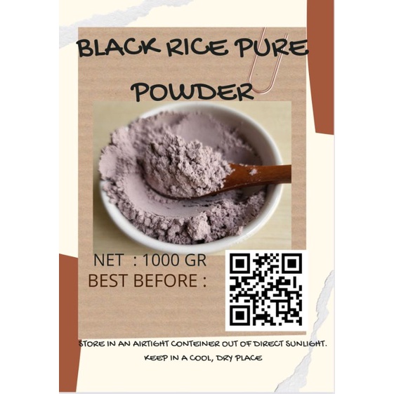 

BLACK RICE POWDER PURE 1000 GR