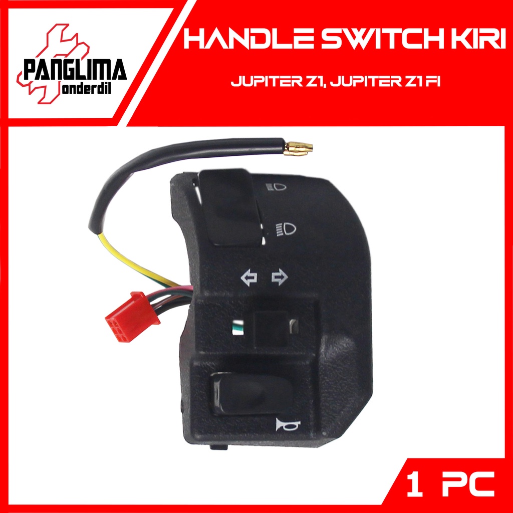 Handel Switch Kiri-Left Jupiter Z1-FI Handle-Hendle-Hendel-Holder Saklar Lampu Depan Dim-Sen-Sein-Klakson