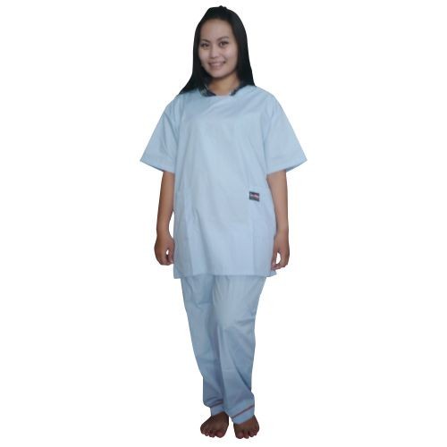 Baju Operasi+Celana Set Biru Muda OneMed OJ2