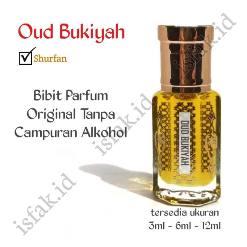 (BISA COD) Minyak Wangi Oud Bukiyah Parfum Bugiyah Original Shurfan Non Alkohol