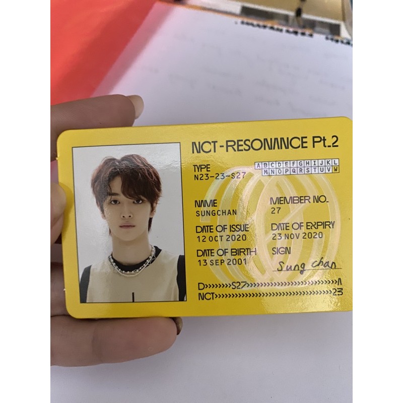

wts id card sungchan (baca desk)