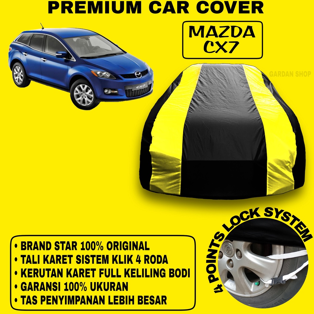 Body Cover MAZDA CX7 Sarung Strip KUNING Penutup Pelindung Bodi Mobil Mazda Cx7 PREMIUM