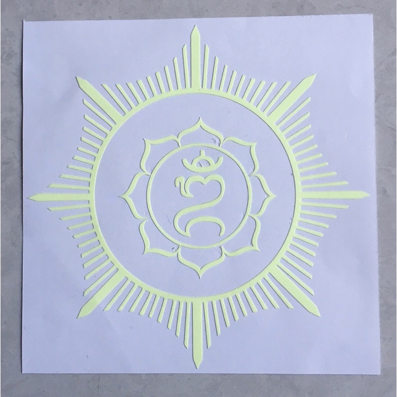 

Stiker glow in the dark OM KARA