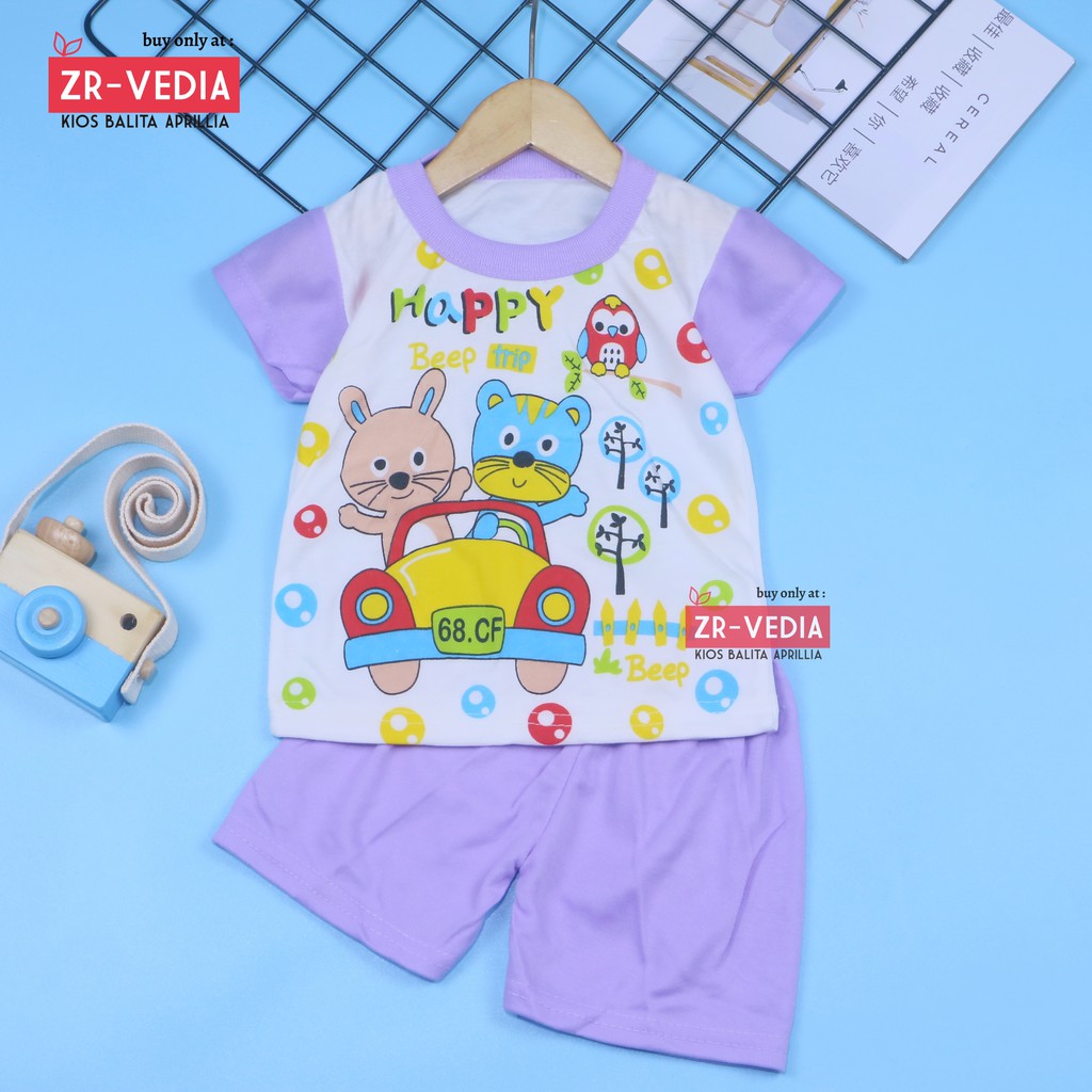 Saka Baby Setelan Uk. Bayi 0-12 Bulan / Born Baju Tidur Anak Lengan Pendek Perempuan Laki Pakaian