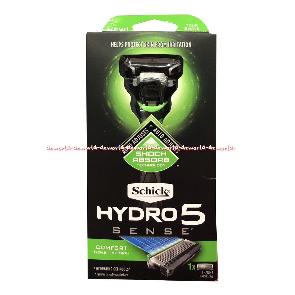 Schick Hydro Sense Hydrate Skin Shaving Pisau Cukur Shick Blue