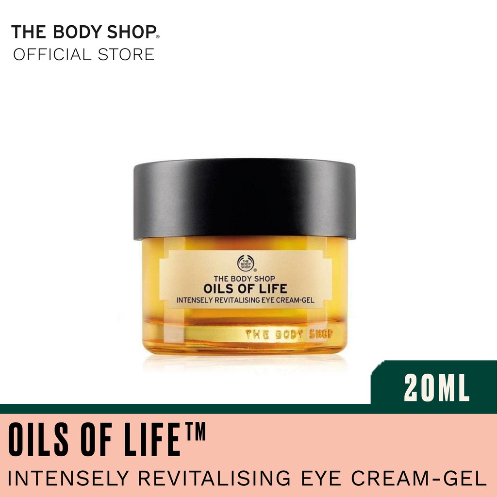 The Body Shop Oils Of Life Eye Cream Gel Eye Treatment 20ml Shopee