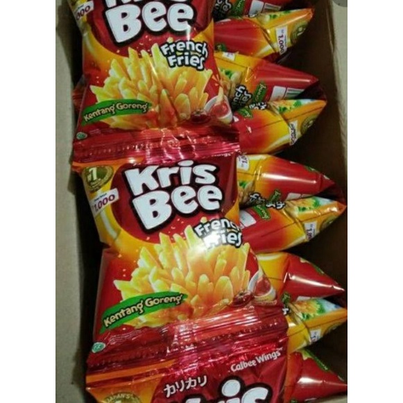 

kris bee french fries/kentang goreng dengan sambal tomat isi 10 pcs