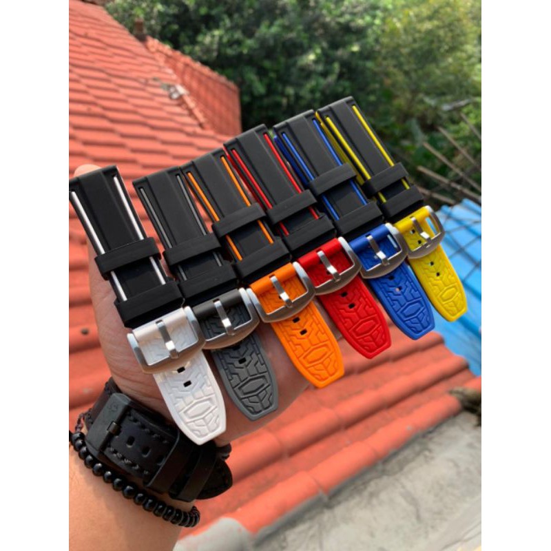 Strap Tali Jam Tangan Silicon tebal berkualitas 9901 varian warna lengkap