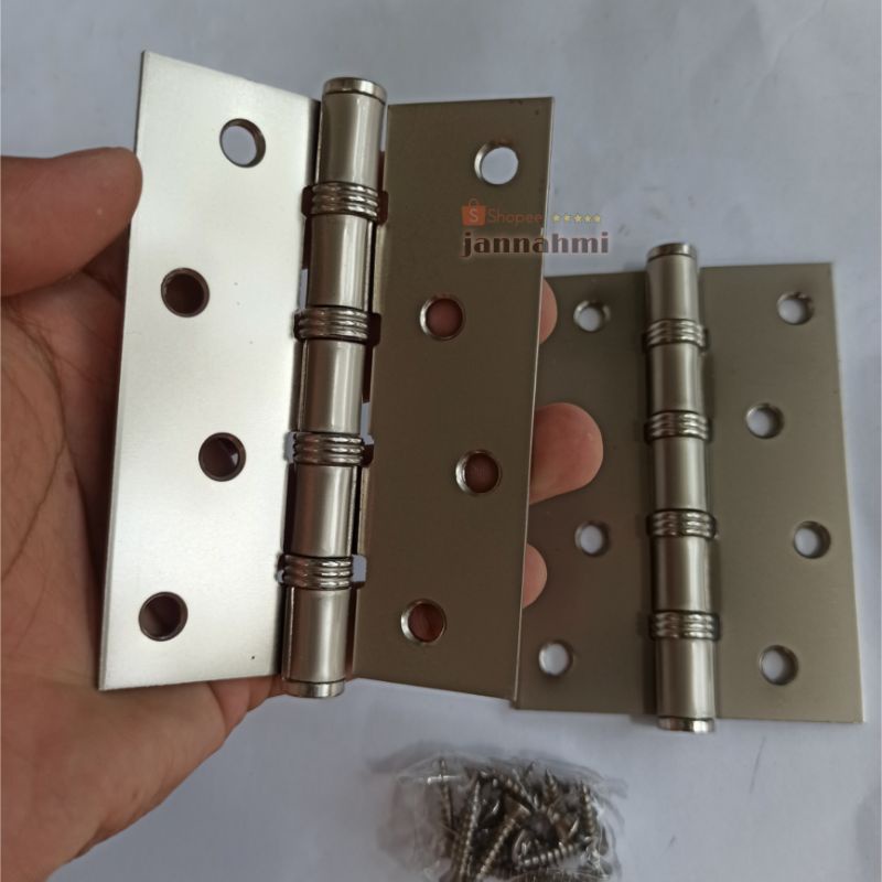 engsel pintu engsel 4inc tebal finishing stenlis satin