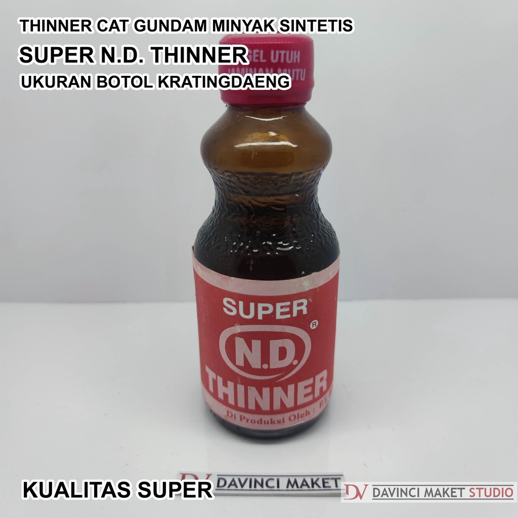 

Thinner Super ND - Tiner Pengencer Cat Minyak Synthetic Acrylic Gundam Diecast Diorama Maket
