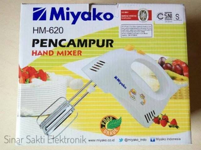 Hand Mixer Miyako type HM-620 / mixer tangan miyako pengaduk otomatis garansi