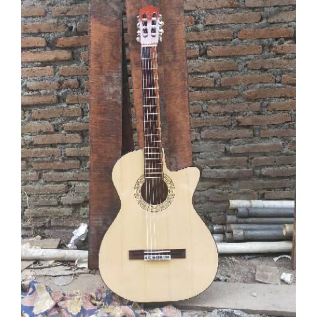 diskon gitar akustik yamaha klasik c15 custom senar import tanem besi ongkir cargo termurah