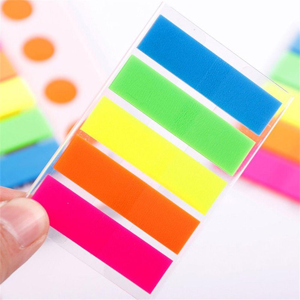 Lanfy Fluorescent Memo Pad Kantor Perlengkapan Sekolah Kertas Neon Memo Sticker Paper Colored Memo Pad