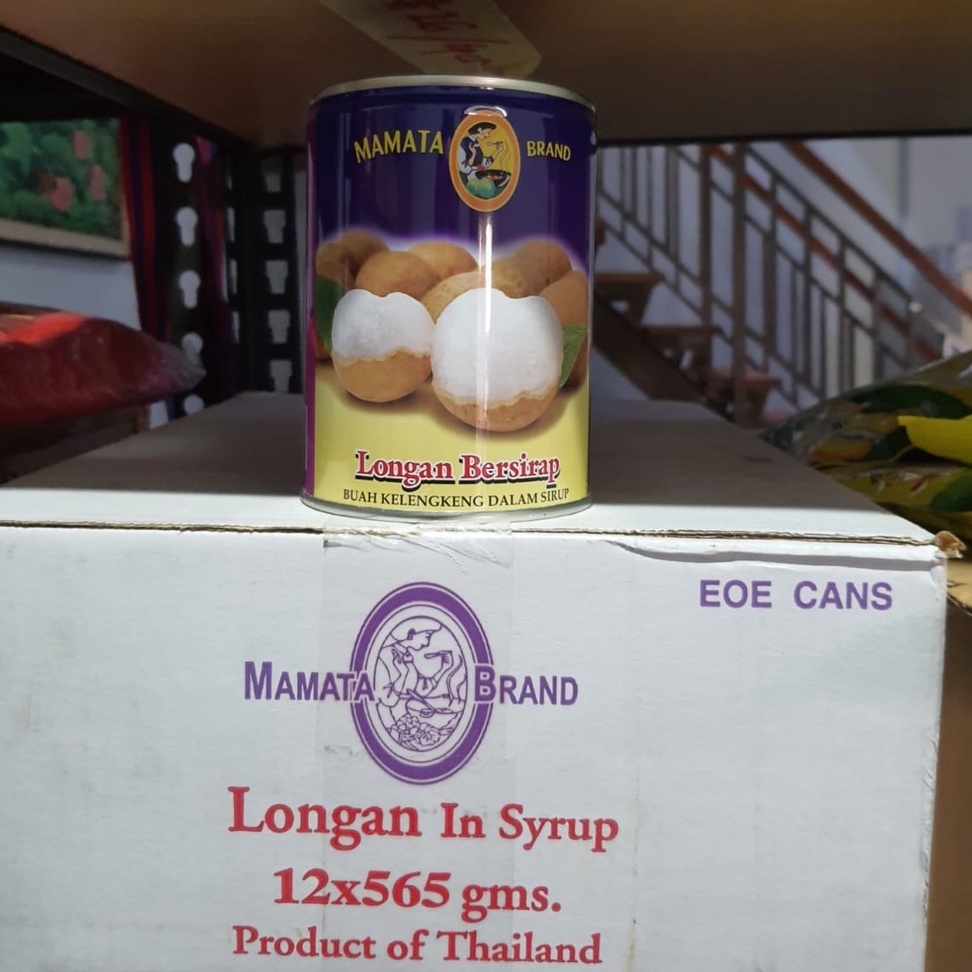 

MAMATA brand Longan in syrup kemasan 565gr buah kelengkeng x 12 kaleng