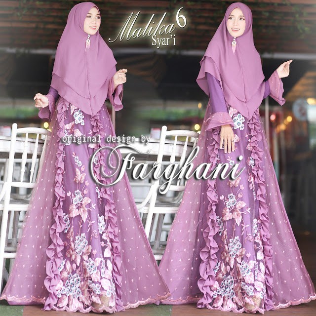 ORIGINAL BRANDED GAMIS SYARI MALIKA VOL 6 BY FARGHANI