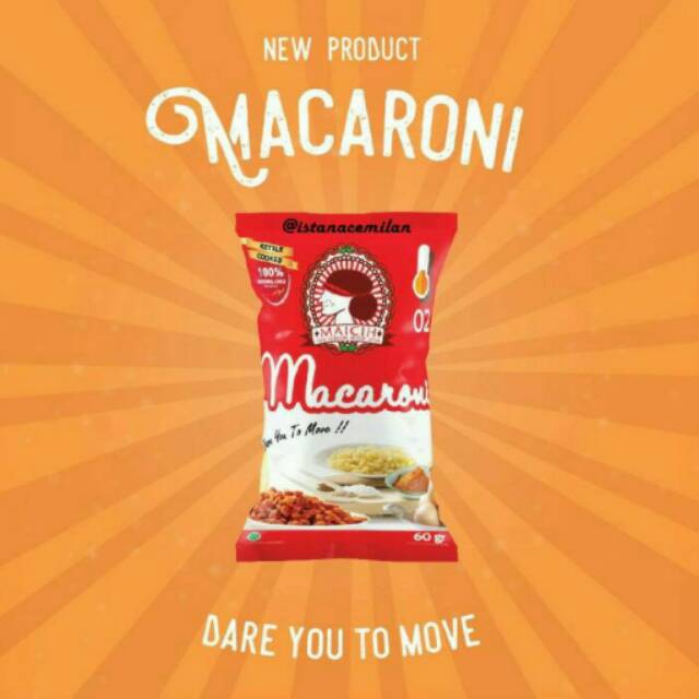 Maicih Macaroni Pedas . Keripik Makaroni