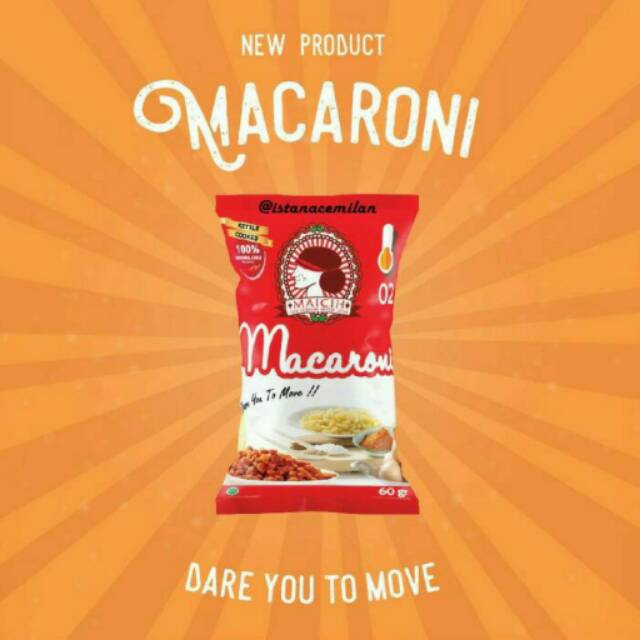 Maicih Macaroni Pedas . Keripik Makaroni