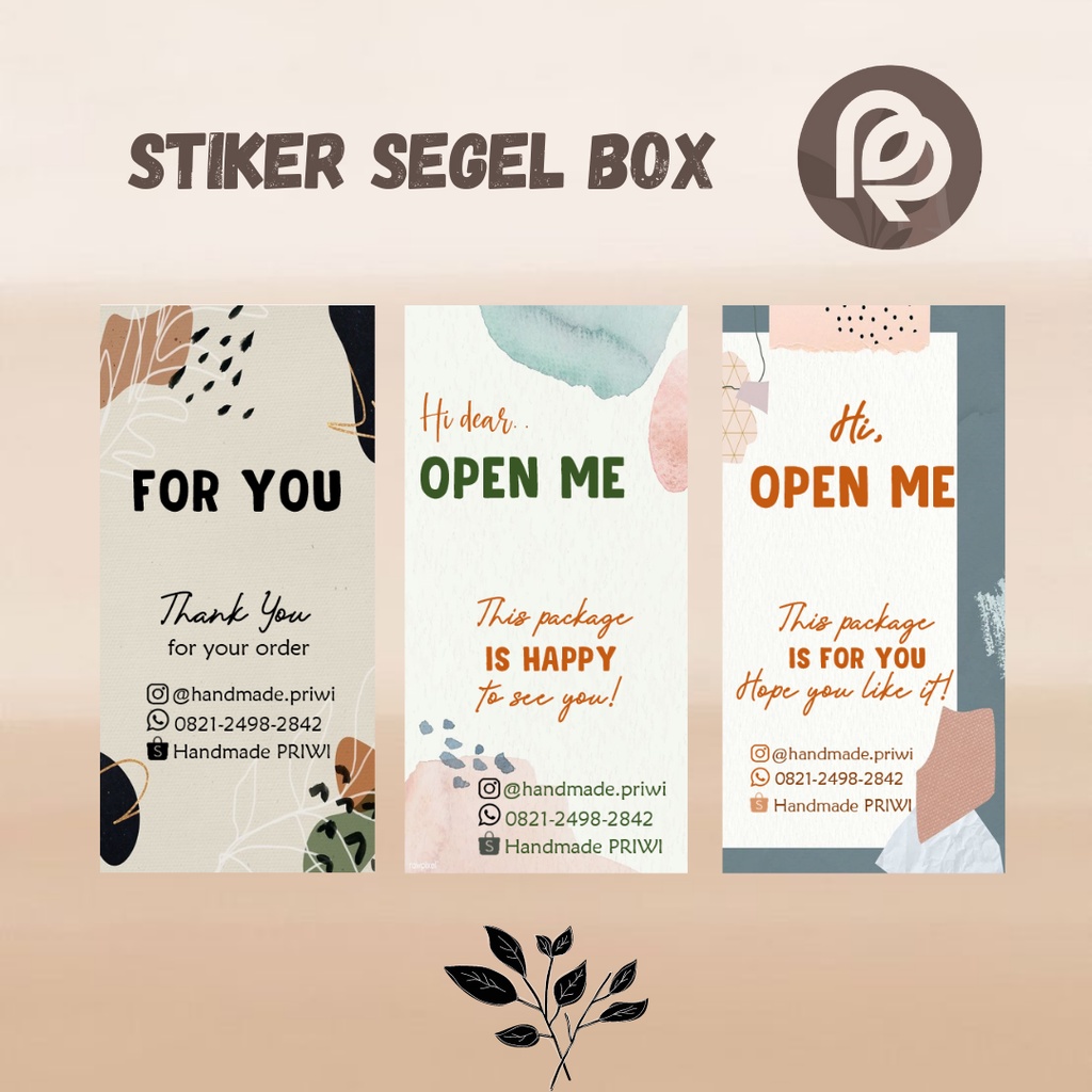 

CETAK STIKER SEGEL BOX CUSTOM