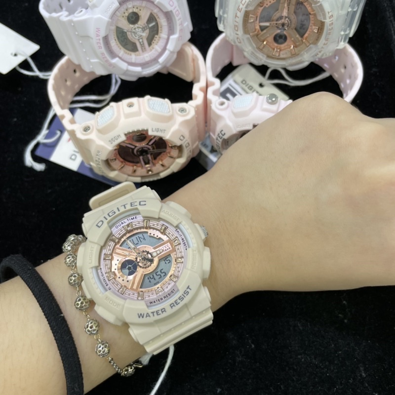 Jam Tangan Wanita DIGITEC (Analog dan Digital) SOFT COLORS MURAH!!