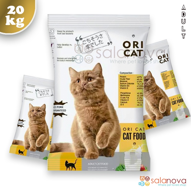 Ori Cat Adult 20kg Makanan Kucing Cat Food Dry